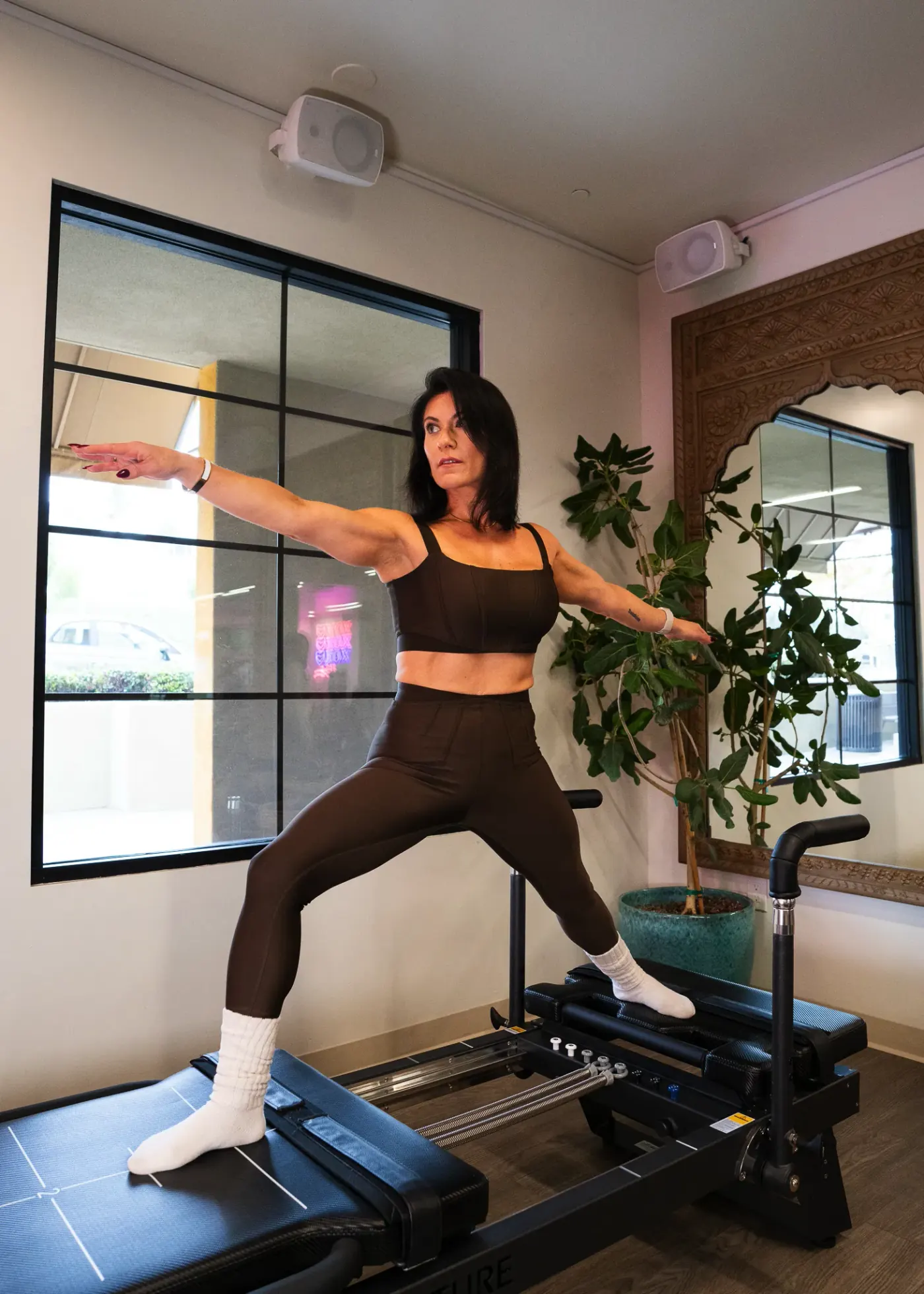 A H.I.P. High Intensity Pilates class in session